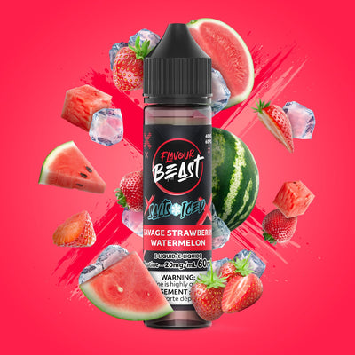 Flavour Beast Salts x Iced 30mL — Savage Strawberry Watermelon Iced