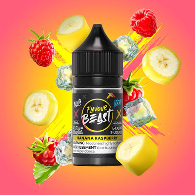 Flavour Beast Salts x Iced 30mL — Banana Raspberry Iced