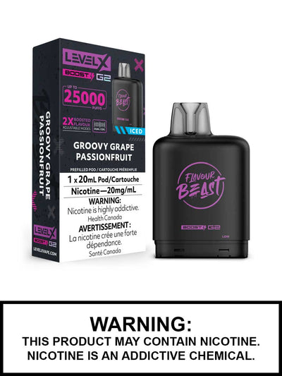Level X Boost G2 Pod — Groovy Grape Passionfruit Iced