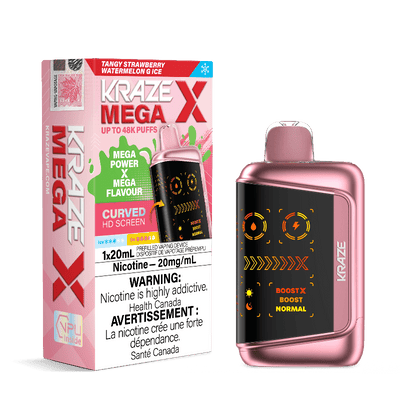 Kraze Mega X 48K — Tangy Strawberry Watermelon G Ice