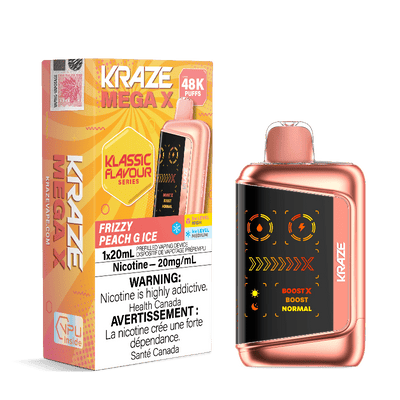 Kraze Mega X 48K — Frizzy Peach G Ice