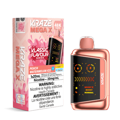 Kraze Mega X 48K — Peach Watermelon Ice