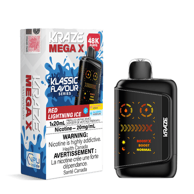 Kraze Mega X 48K — Red Lightning Ice