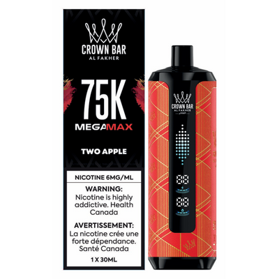 Crown Bar Mega Max 75k - Two Apple