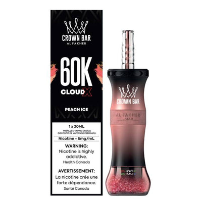Crown Bar Cloud X 60K - Peach Ice