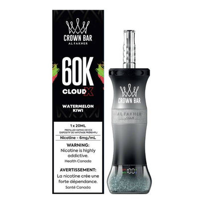 Crown Bar Cloud X 60K - Watermelon Kiwi