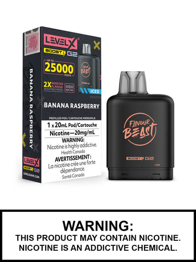 Level X Boost G2 Pod — Banana Raspberry Iced