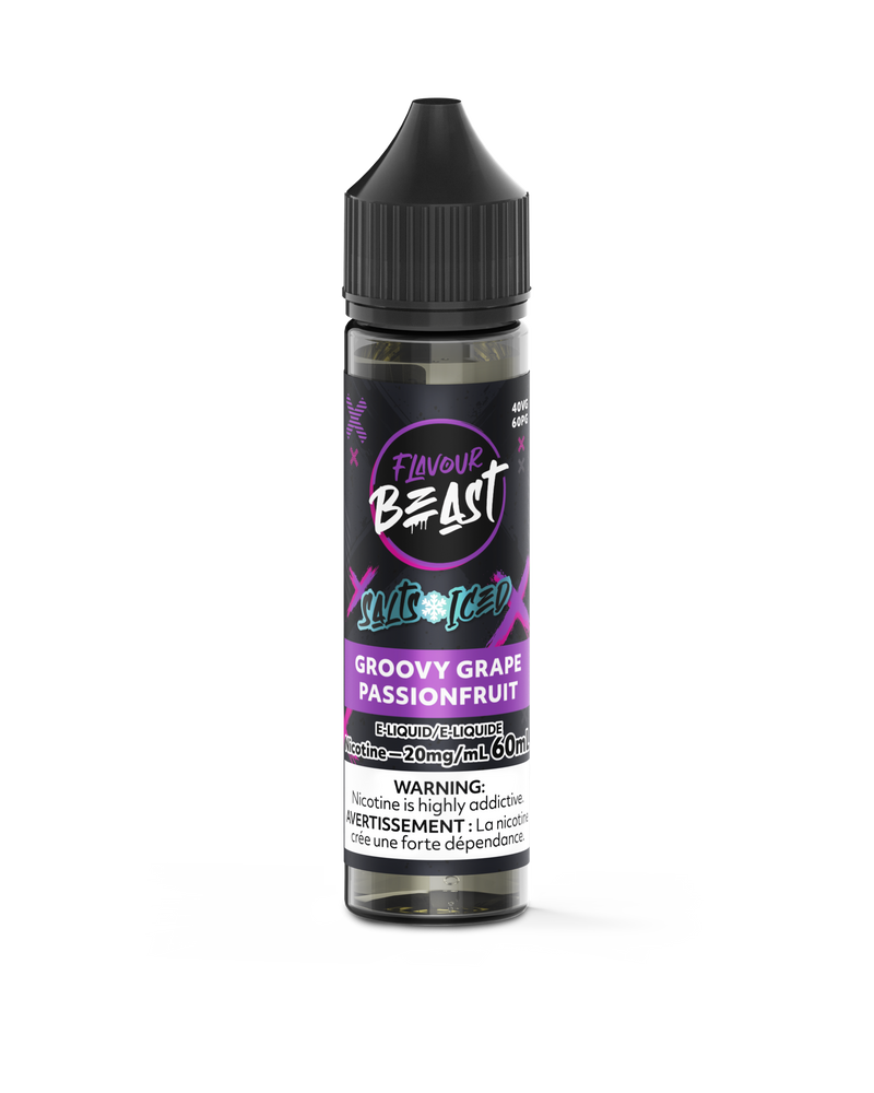 Flavour Beast Salts x Iced 60mL — Groovy Grape Passionfruit Iced