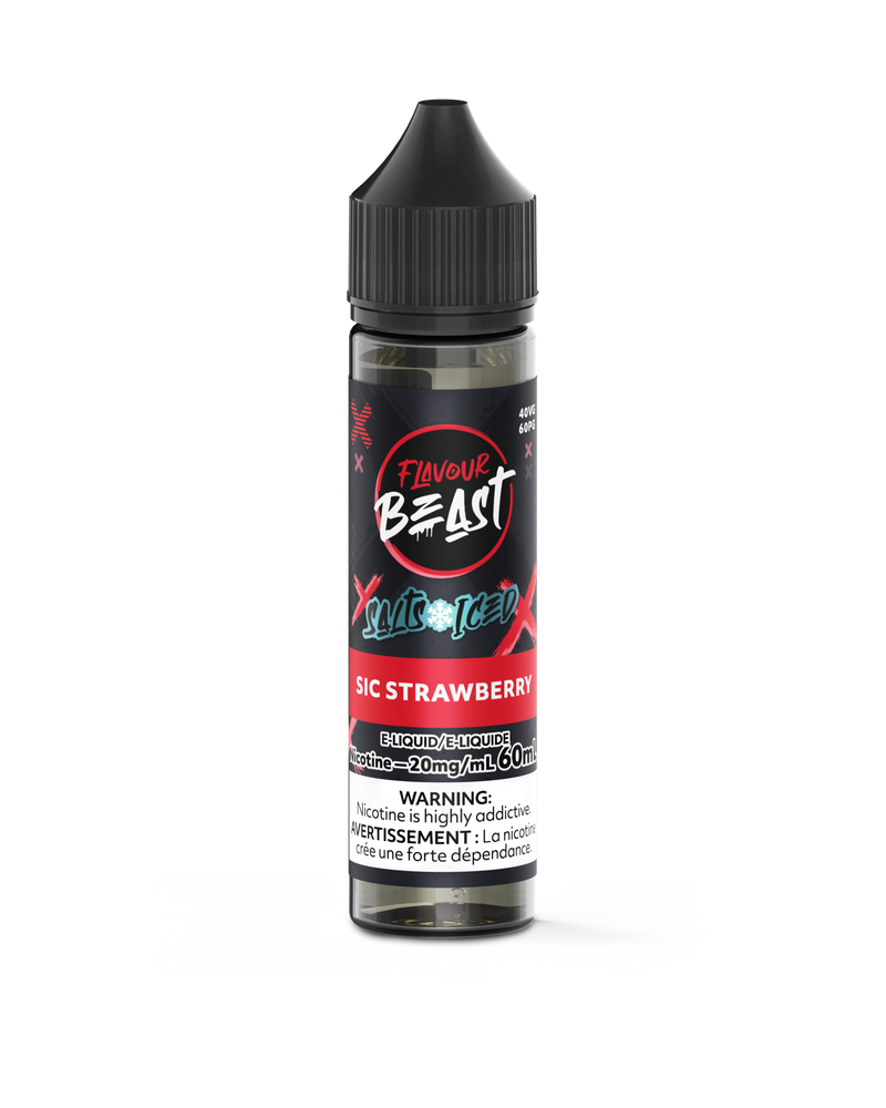 Flavour Beast Salts x Iced 60mL — Sic Strawberry Iced