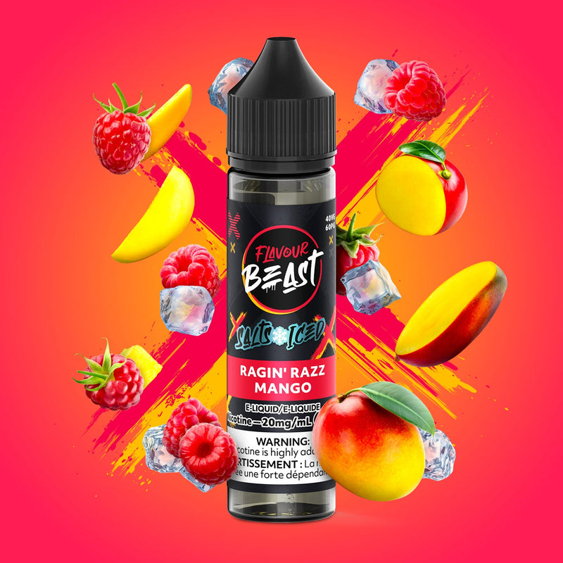 Flavour Beast Salts x Iced 30mL — Ragin' Razz Mango Iced