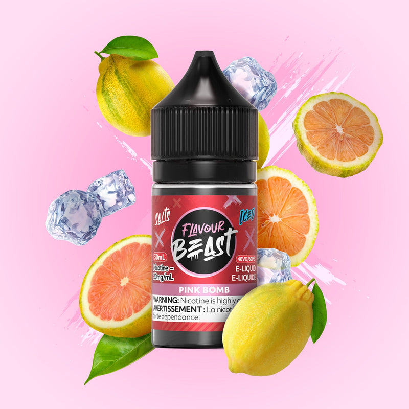 Flavour Beast Salts x Iced 30mL — Pink Bomb Iced