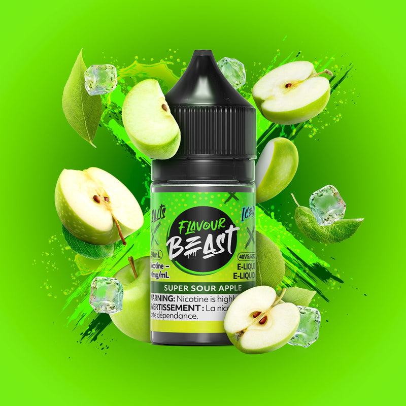 Flavour Beast Salts x Iced 30mL — Super Sour Apple Iced