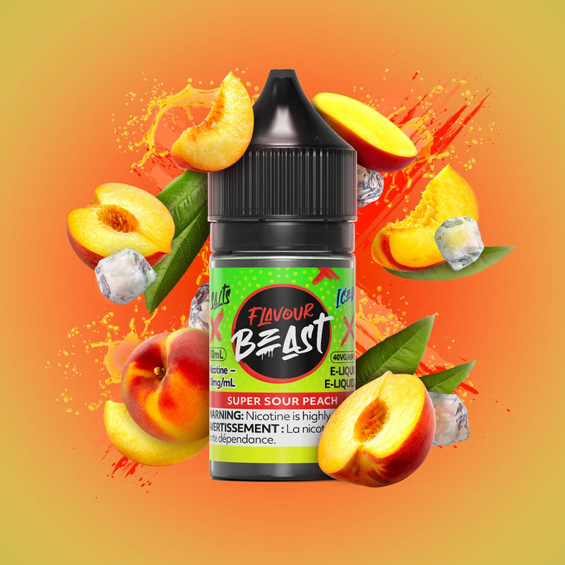 Flavour Beast Salts x Iced 30mL — Super Sour Peach Iced