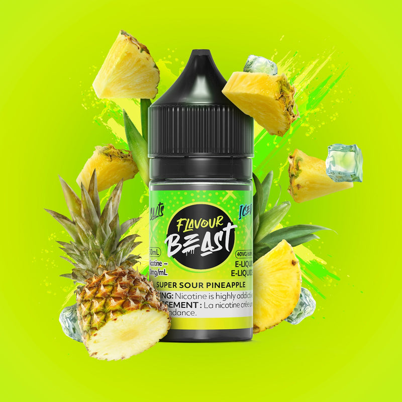 Flavour Beast Salts x Iced 30mL — Super Sour Pineapple Iced