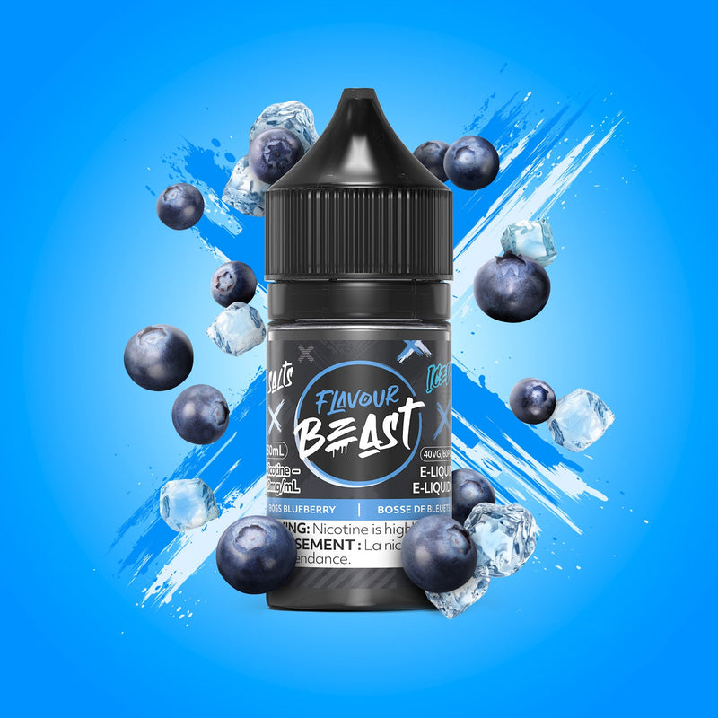 Flavour Beast Salts x Iced 30mL — Boss Blueberry Iced