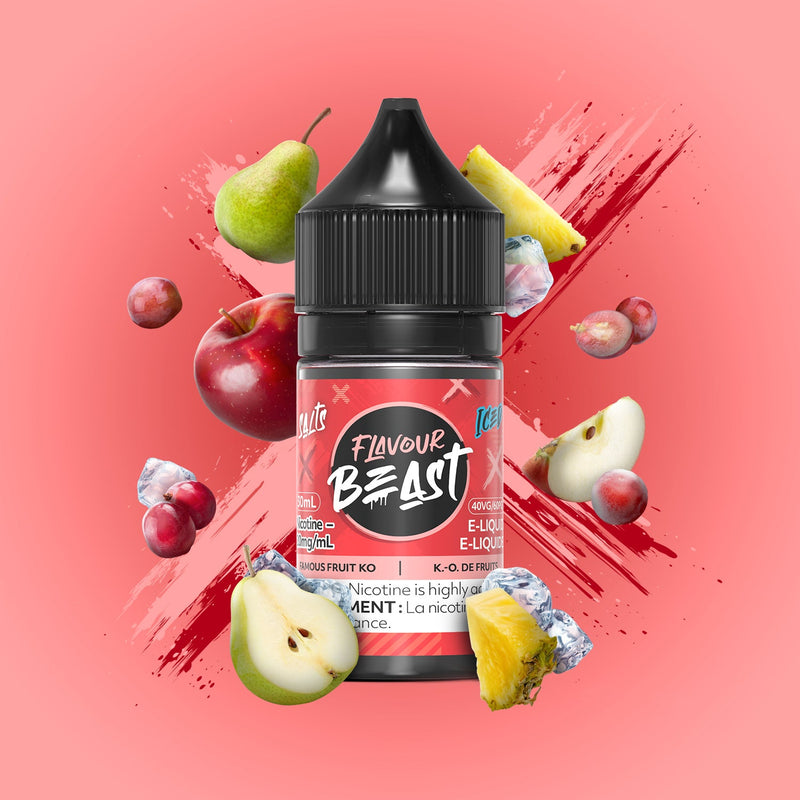 Flavour Beast Salts x Iced 30mL — Famous Fruit KO Iced