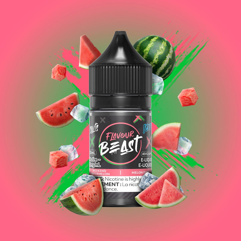 Flavour Beast Salts x Iced 30mL — Weekend Watermelon Iced