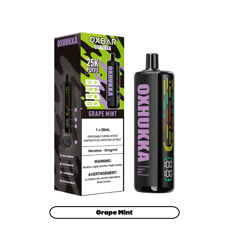 OXBAR Oxhukka 25K — Grape Mint