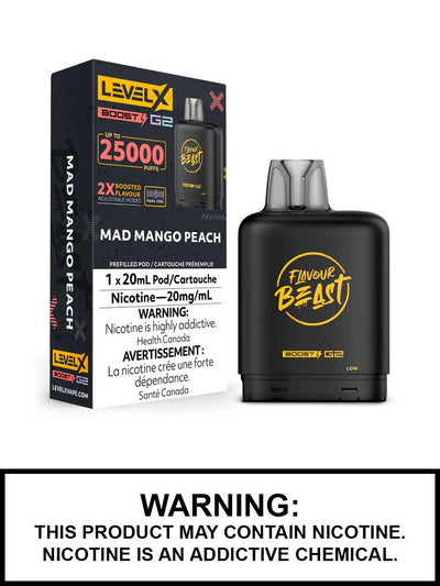 Level X Boost G2 Pod — Mad Mango Peach