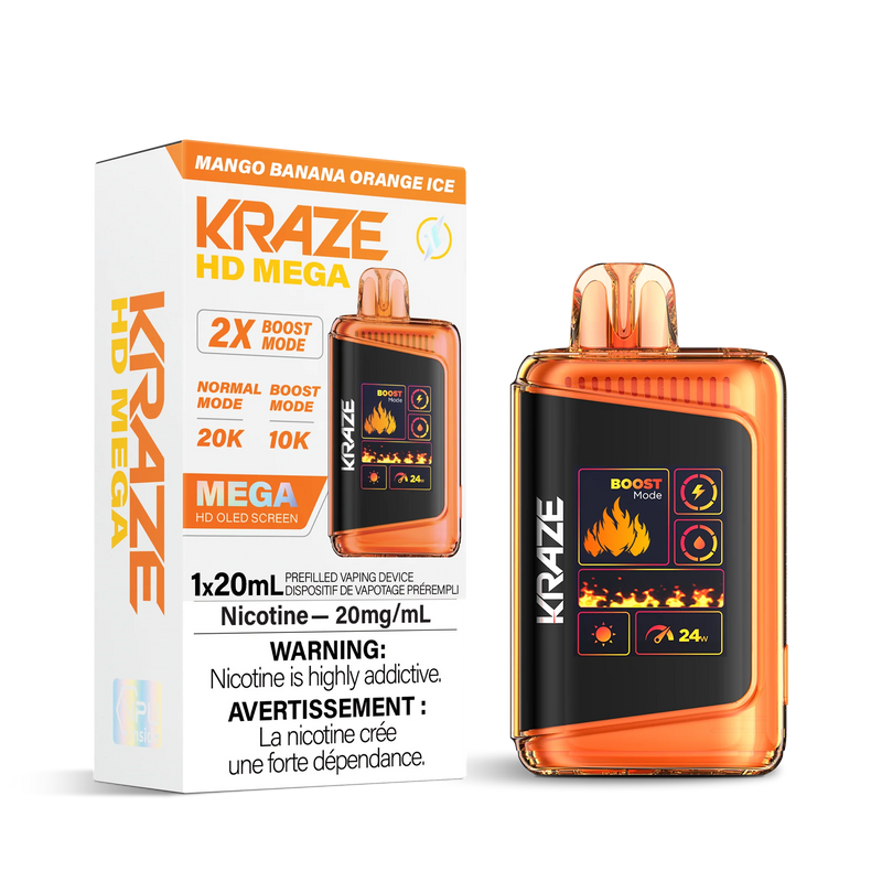 Kraze 20K — Mango Banana Orange Ice