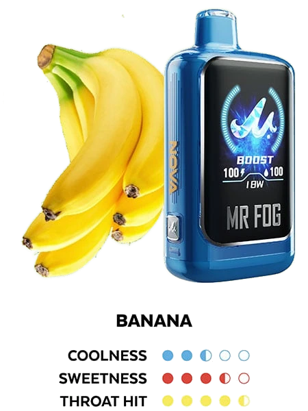 Mr. Fog Nova 30K — Blue Razz Steezy Banana