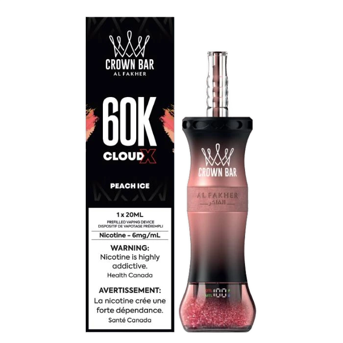 Crown Bar Cloud X 60K - Peach Ice