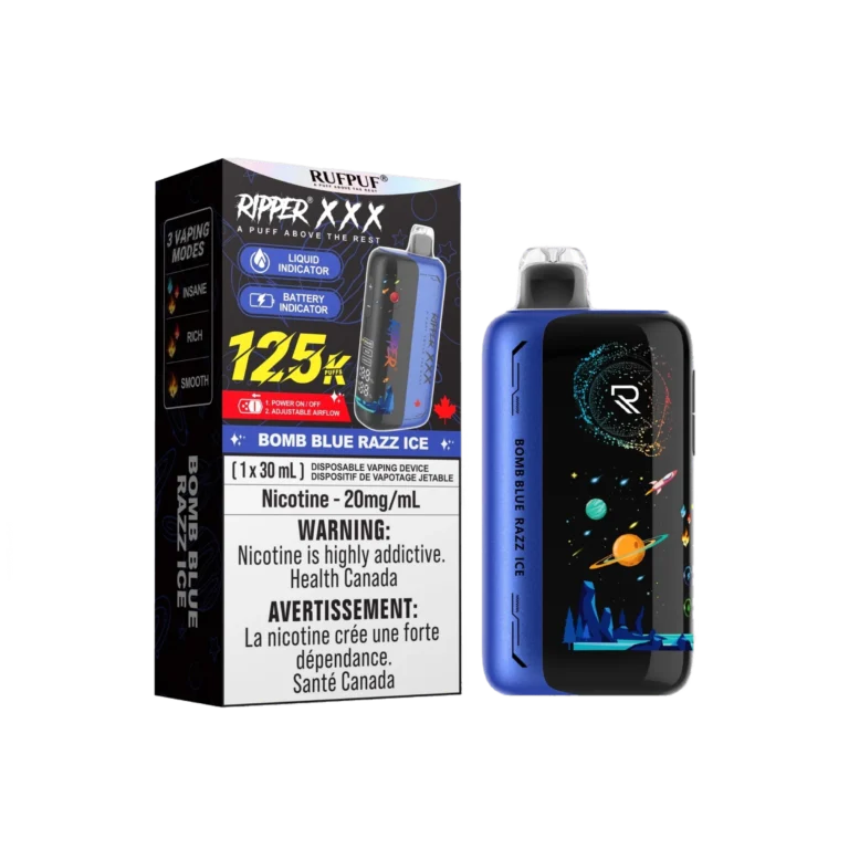 Ripper XXX 100K — Bomb Blue Razz Ice