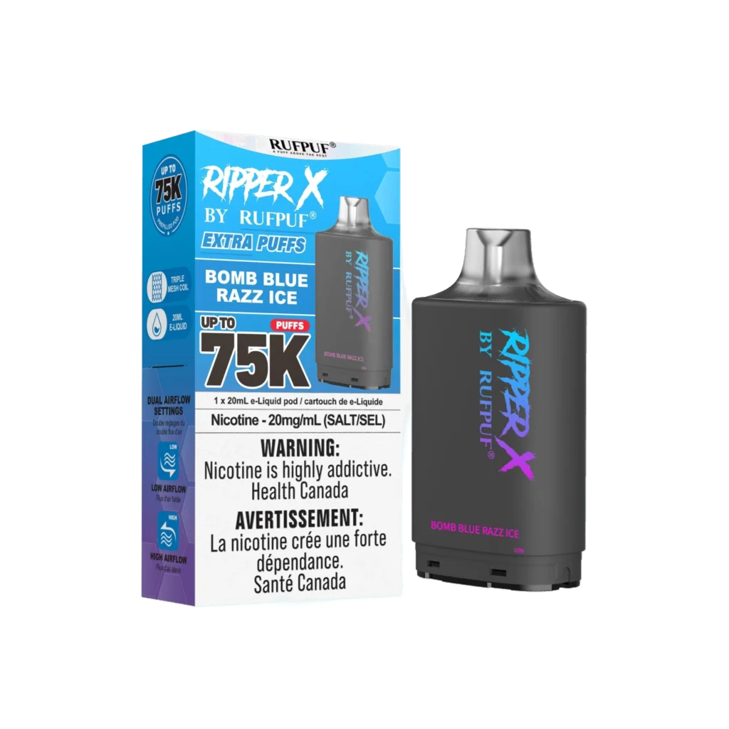 Ripper X 75K — Bomb Blue Razz Ice