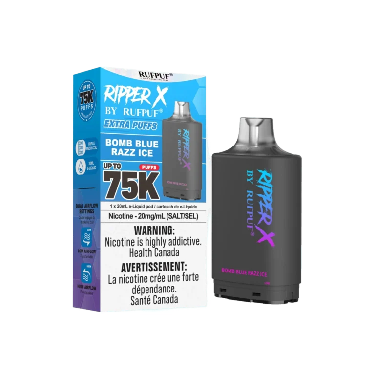Ripper X 75K — Bomb Blue Razz Ice