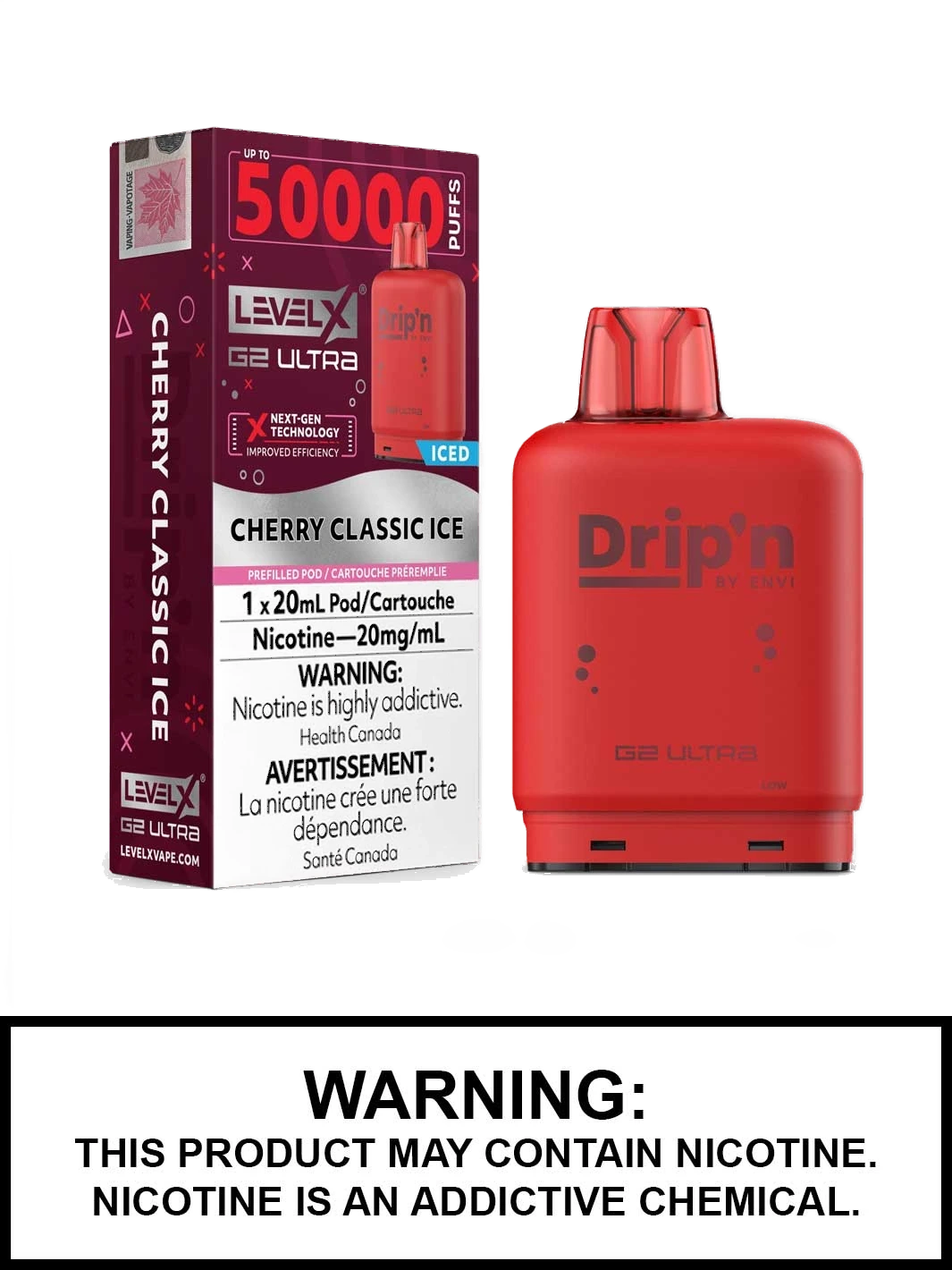 Level X G2 Ultra Drip'n Pod — Cherry Classic Ice