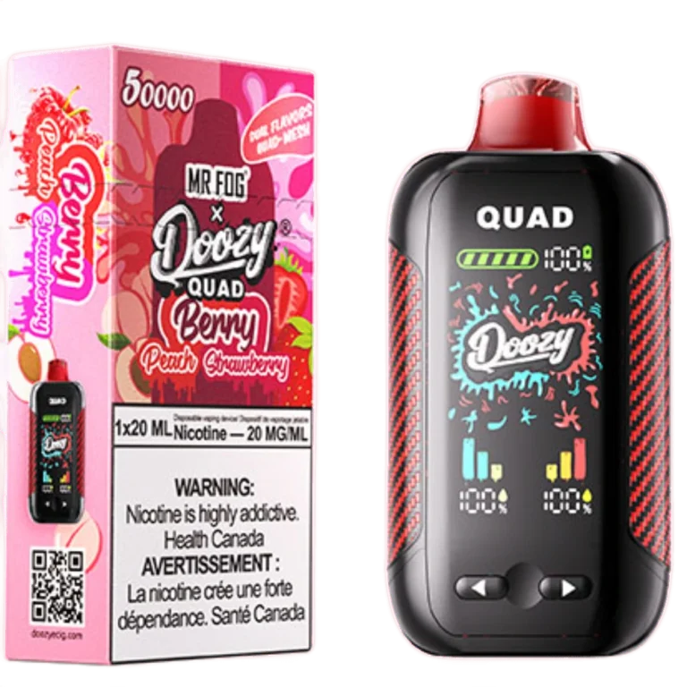 Mr. Fog Doozy Quad — Berry Peach + Berry Strawberry