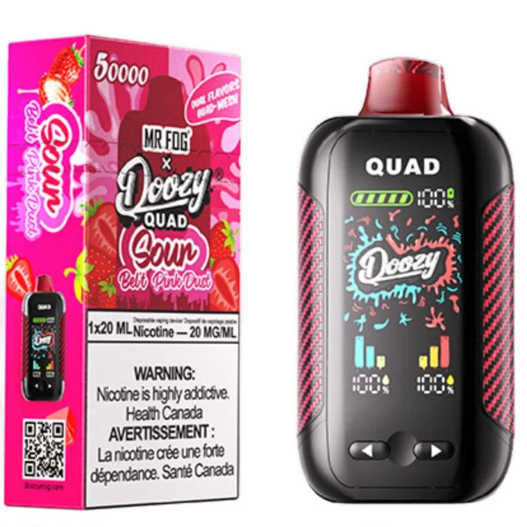 Mr. Fog Doozy Quad — Sour Belt + Sour Pink Dust