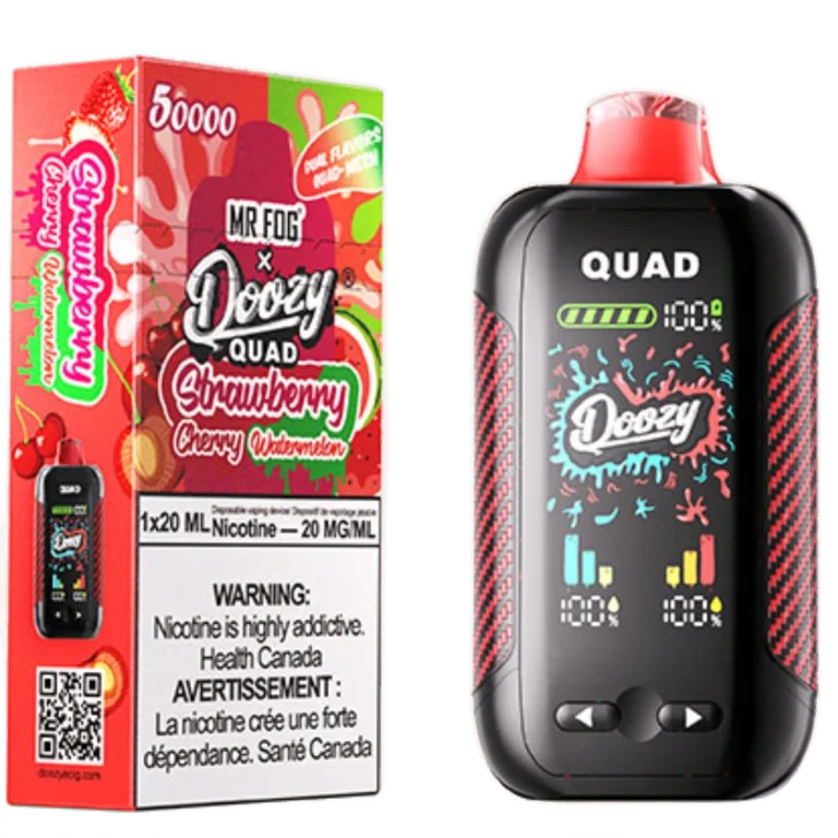 Mr. Fog Doozy Quad — Strawberry Cherry + Strawberry Watermelon