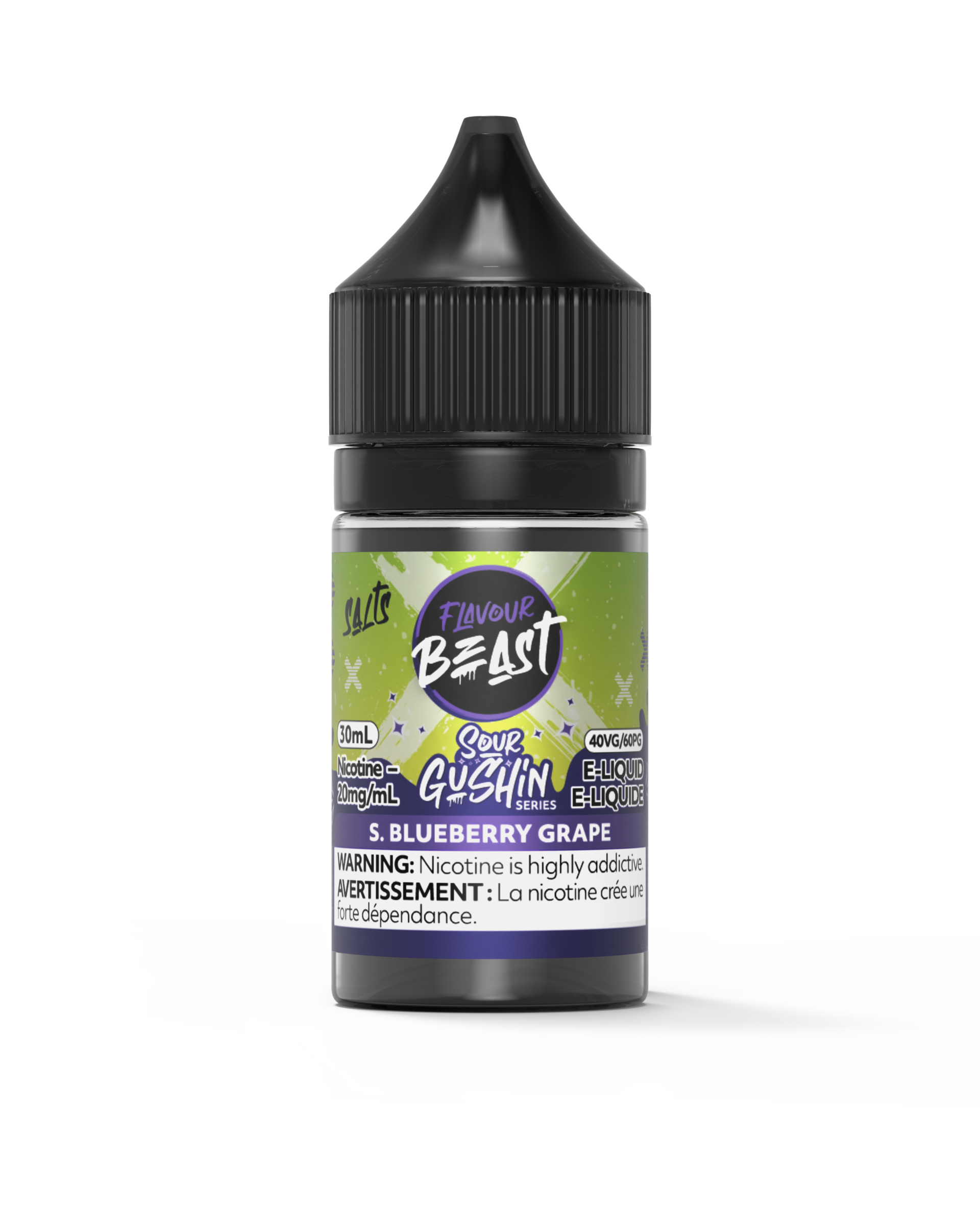 Flavour Beast Sour Gushin 30mL — Blueberry Grape