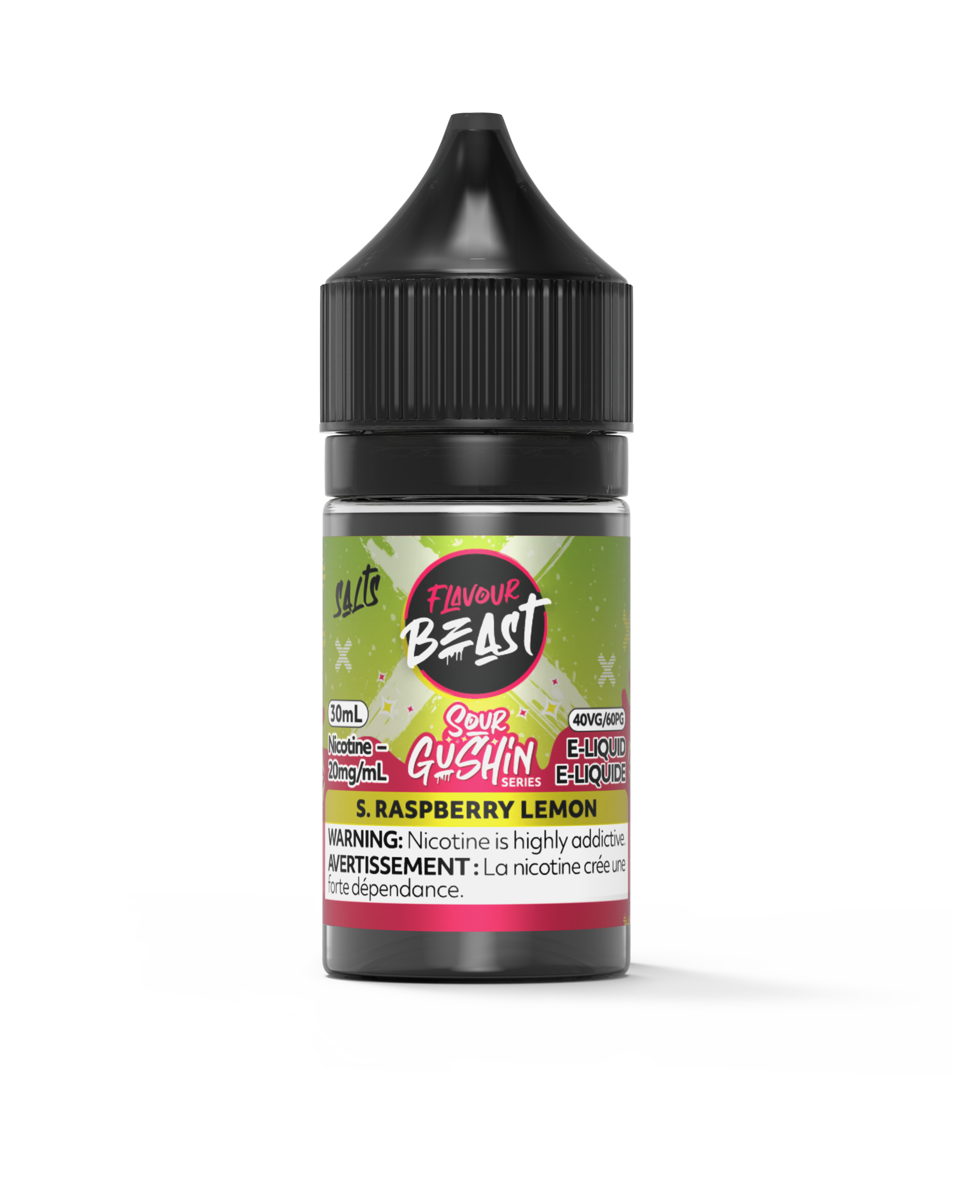 Flavour Beast Sour Gushin 30mL — Raspberry Lemon