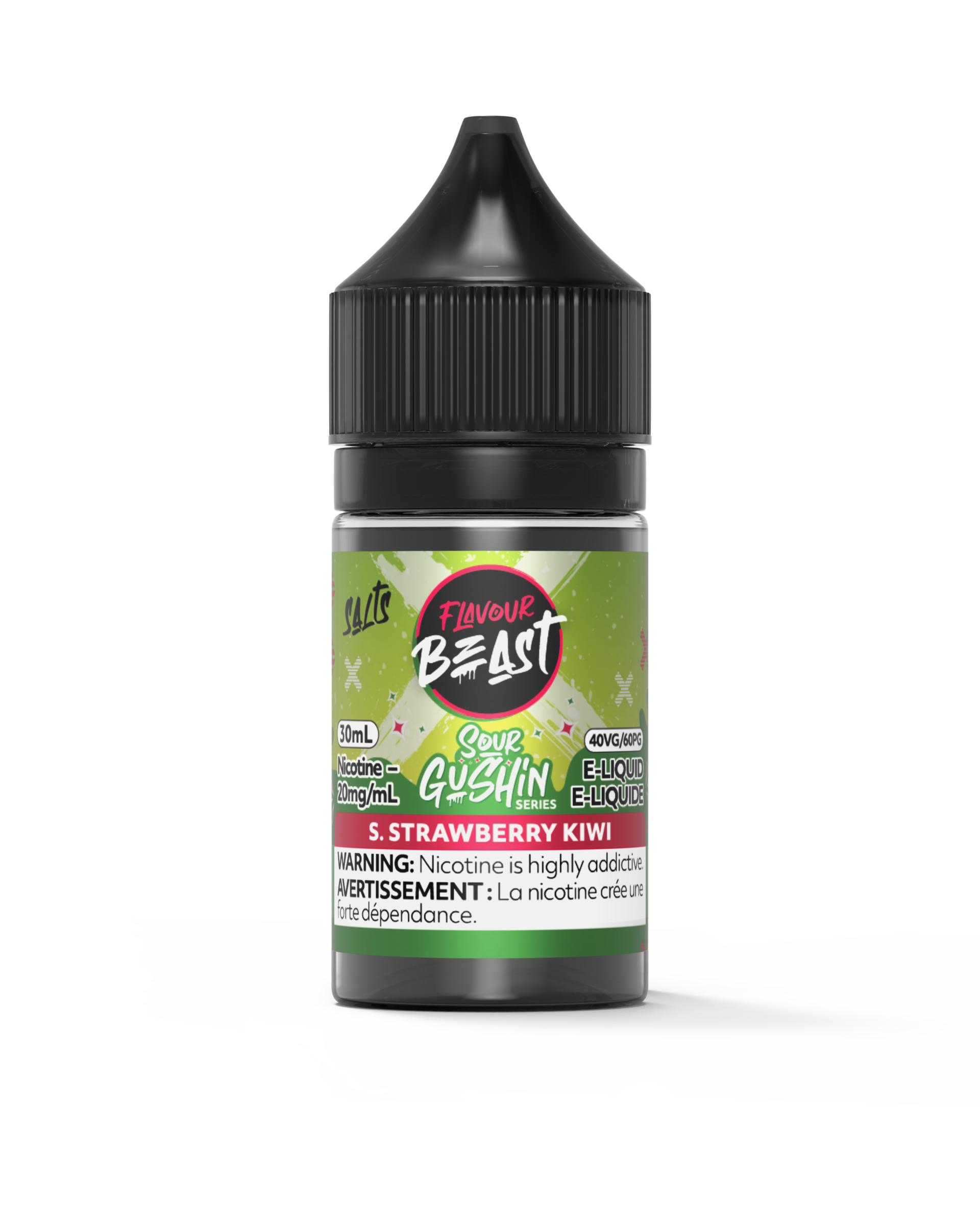 Flavour Beast Sour Gushin 30mL — S. Strawberry Kiwi