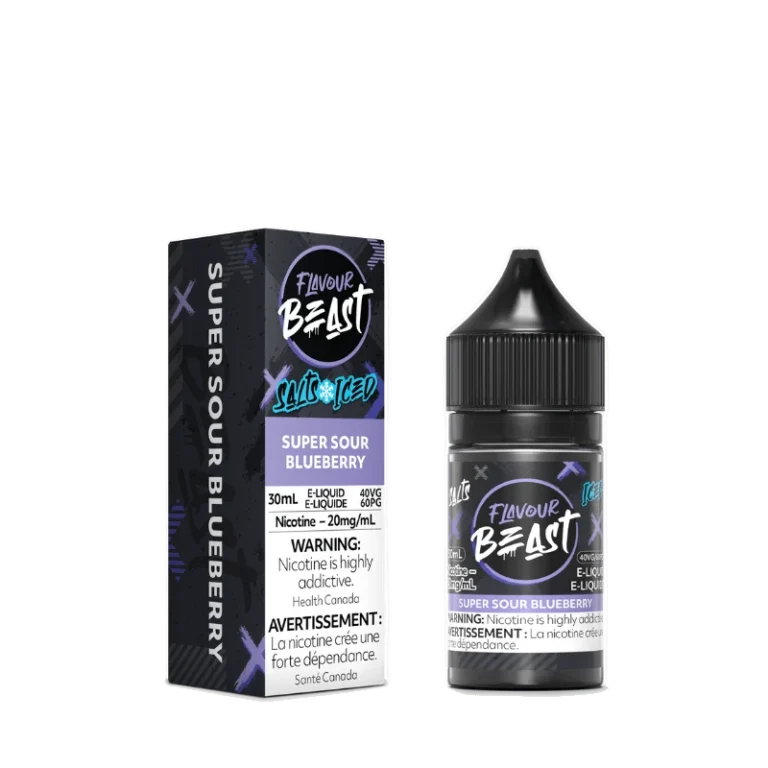 Flavour Beast Salts 60mL — Super Sour Blueberry - 20mg