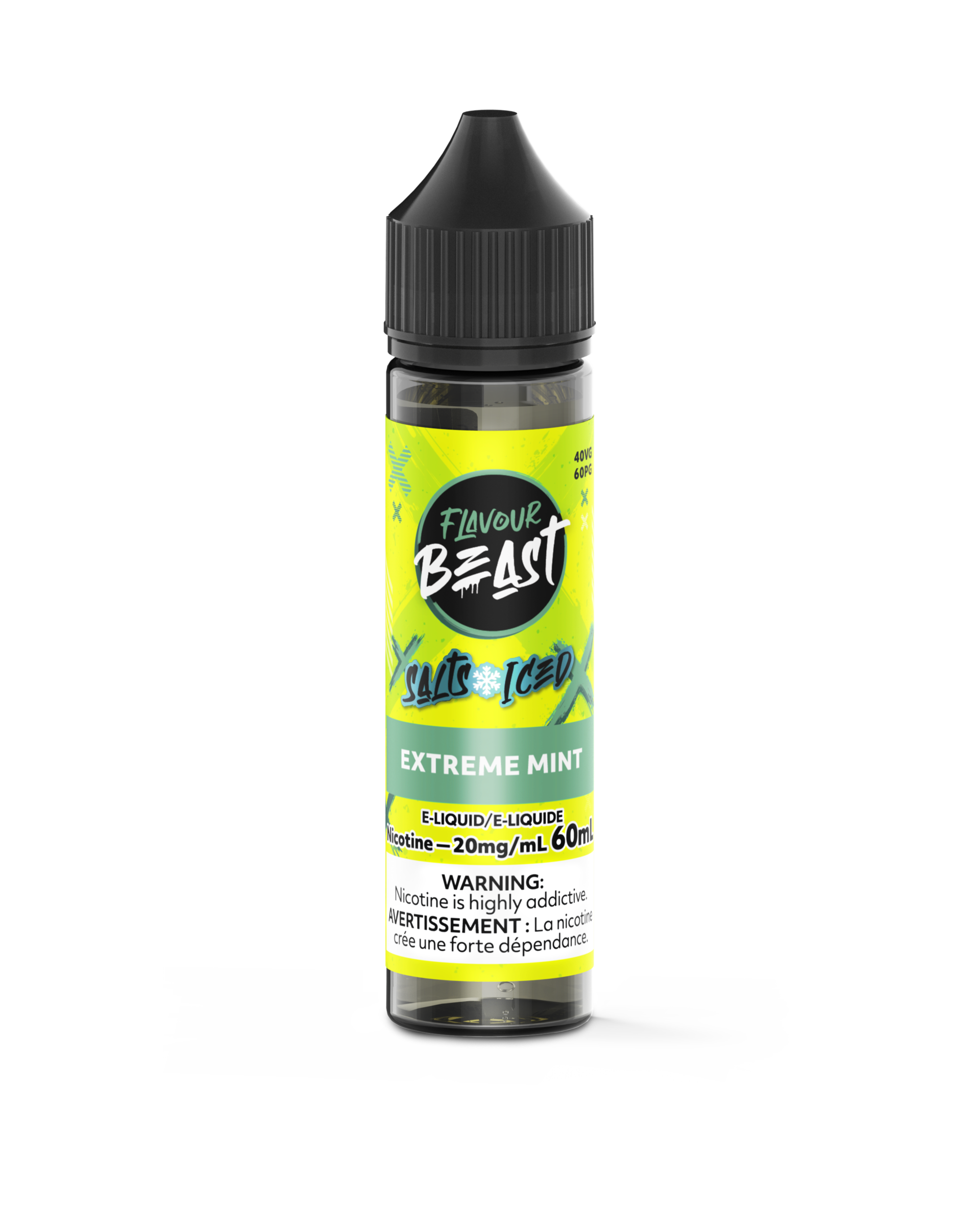 Flavour Beast Salts 60mL — Extreme Mint Iced - 20mg