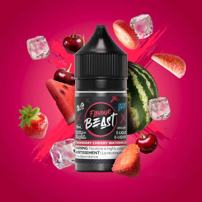 Flavour Beast Salts 30mL — Strawberry Cherry Watermelon Iced - 20mg