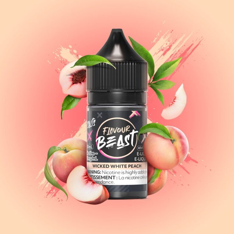 Flavour Beast Salts 30mL — Wicked White Peach - 20mg