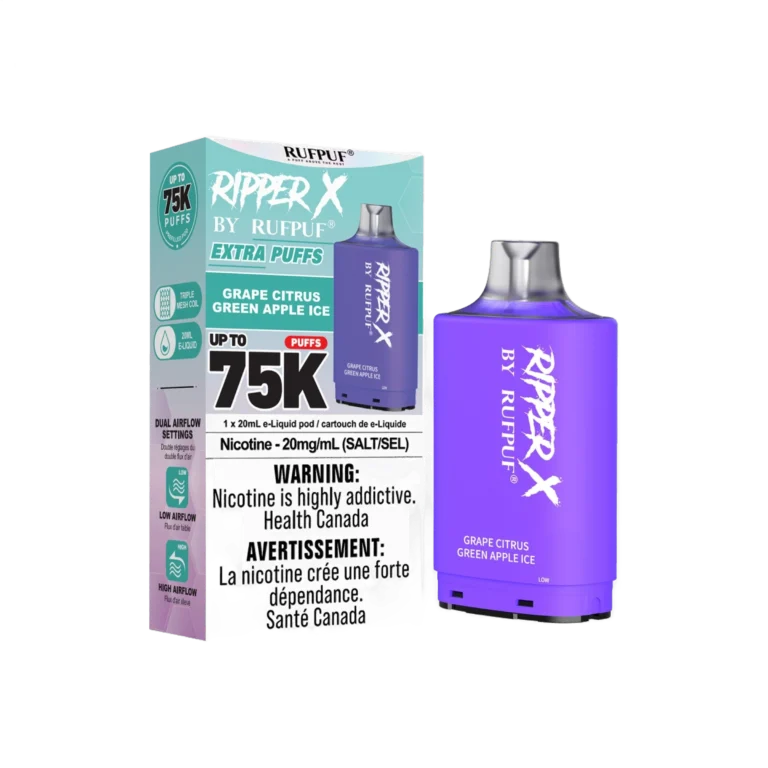 Ripper X 75K — Grape Citrus Green Apple Ice