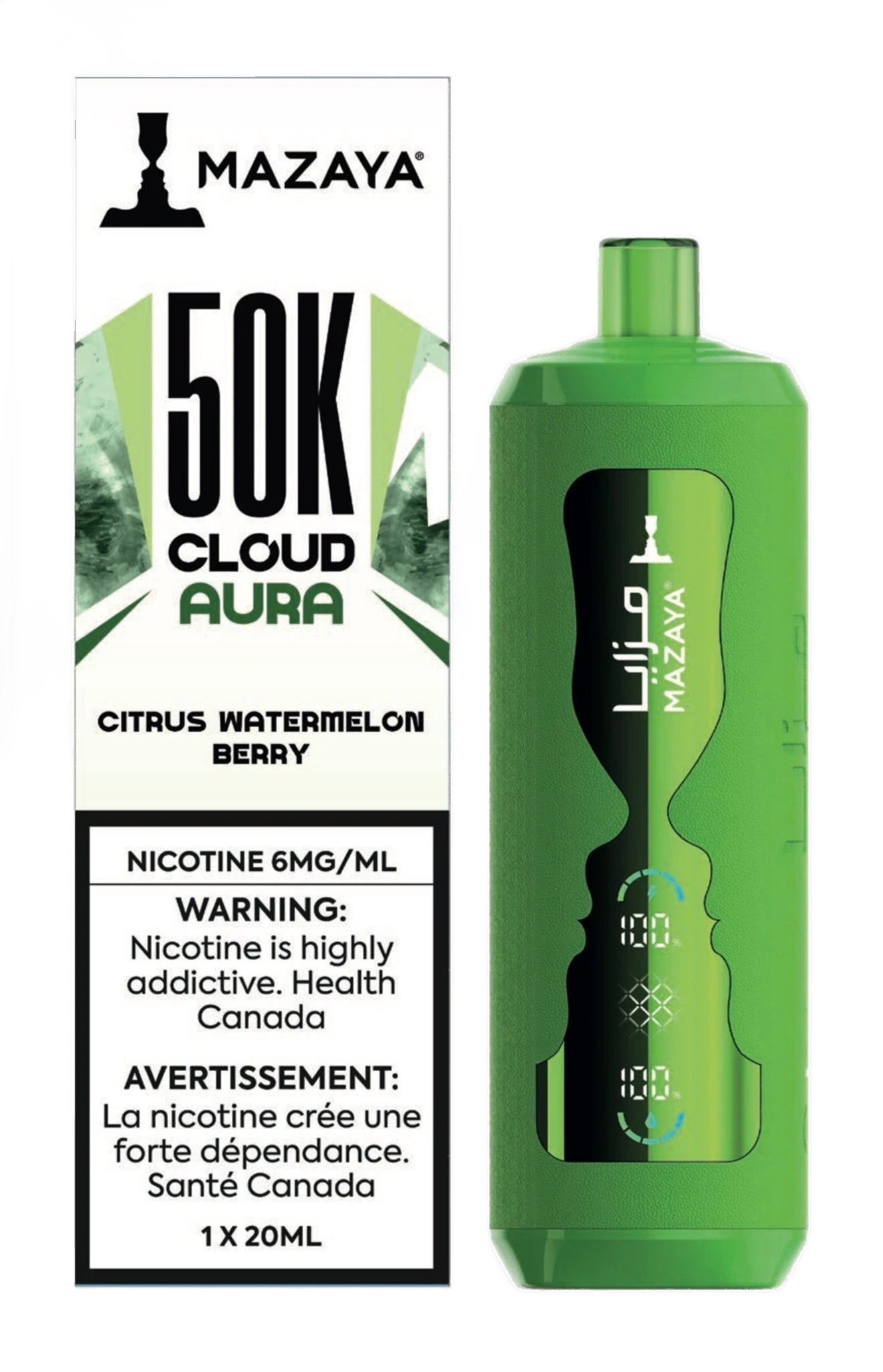 Mazaya 50K Cloud Aura — Citrus Watermelon Berry