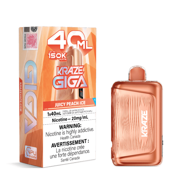 Kraze Giga 150K — Juicy Peach Ice
