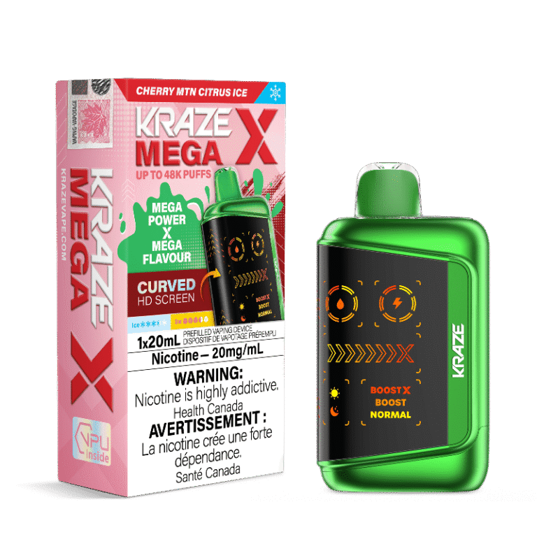 Kraze Mega X 48K — Cherry MTN Citrus Ice