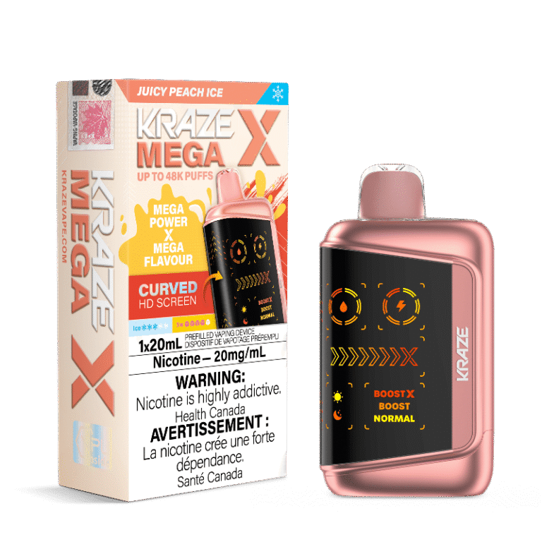 Kraze Mega X 48K — Juicy Peach Ice