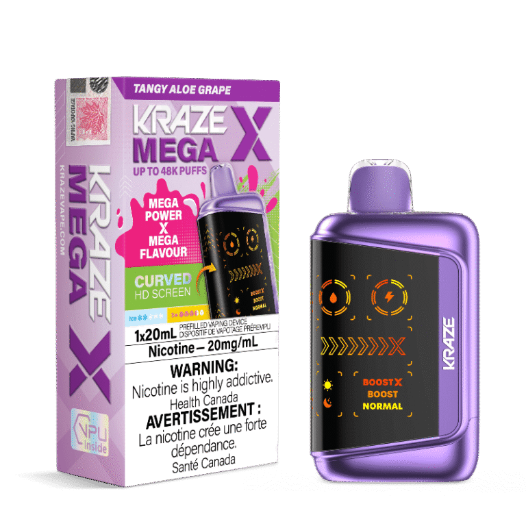 Kraze Mega X 48K — Tangy Aloe Grape