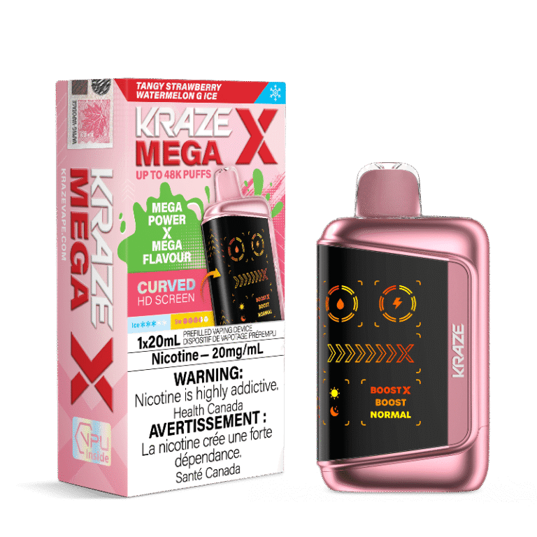 Kraze Mega X 48K — Tangy Strawberry Watermelon G Ice