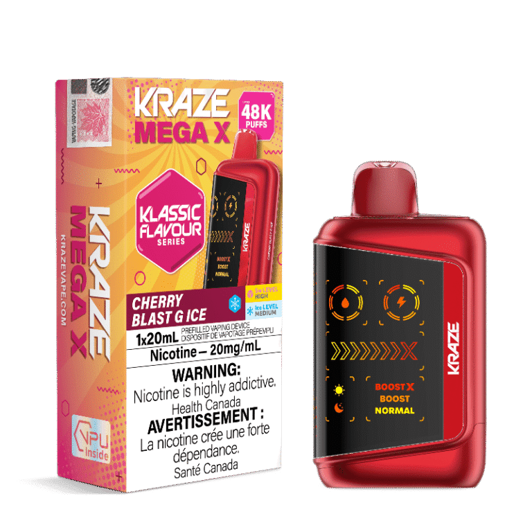 Kraze Mega X 48K — Cherry Blast G Ice