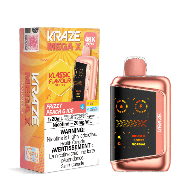Kraze Mega X 48K — Frizzy Peach G Ice