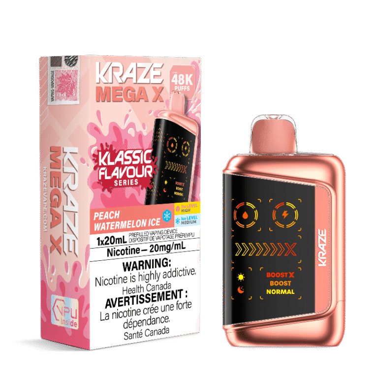 Kraze Mega X 48K — Peach Watermelon Ice
